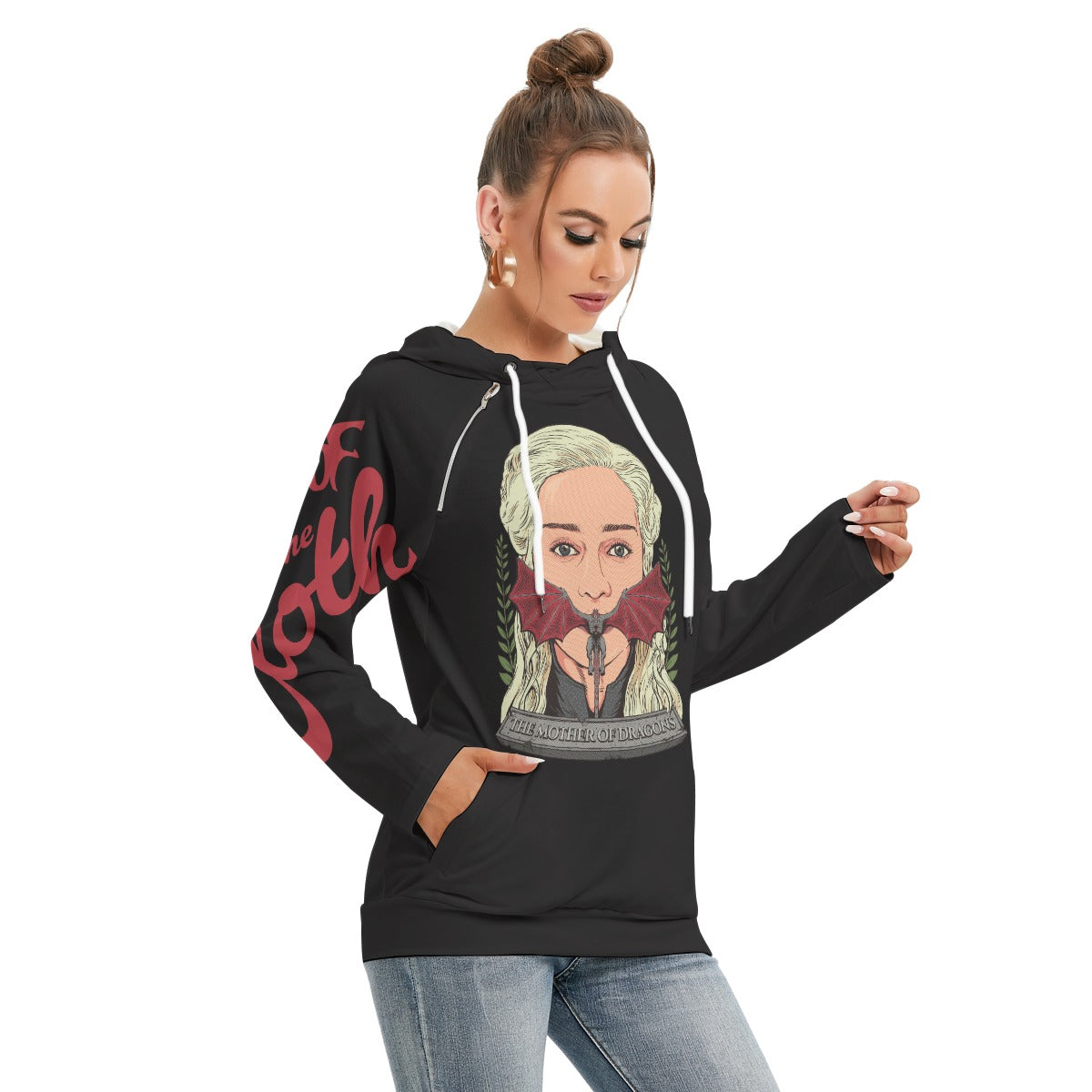 The Mother Of Dragons Women's Hoodie With Double Hood