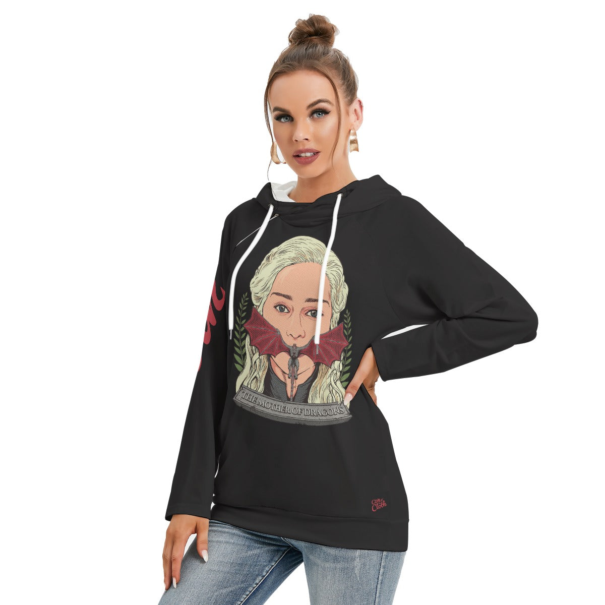 The Mother Of Dragons Women's Hoodie With Double Hood