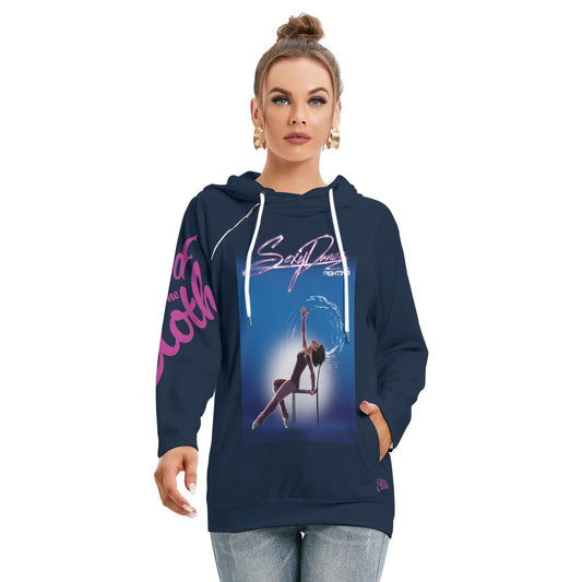 Sexy Dance Fighting Women's Hoodie With Double Hood