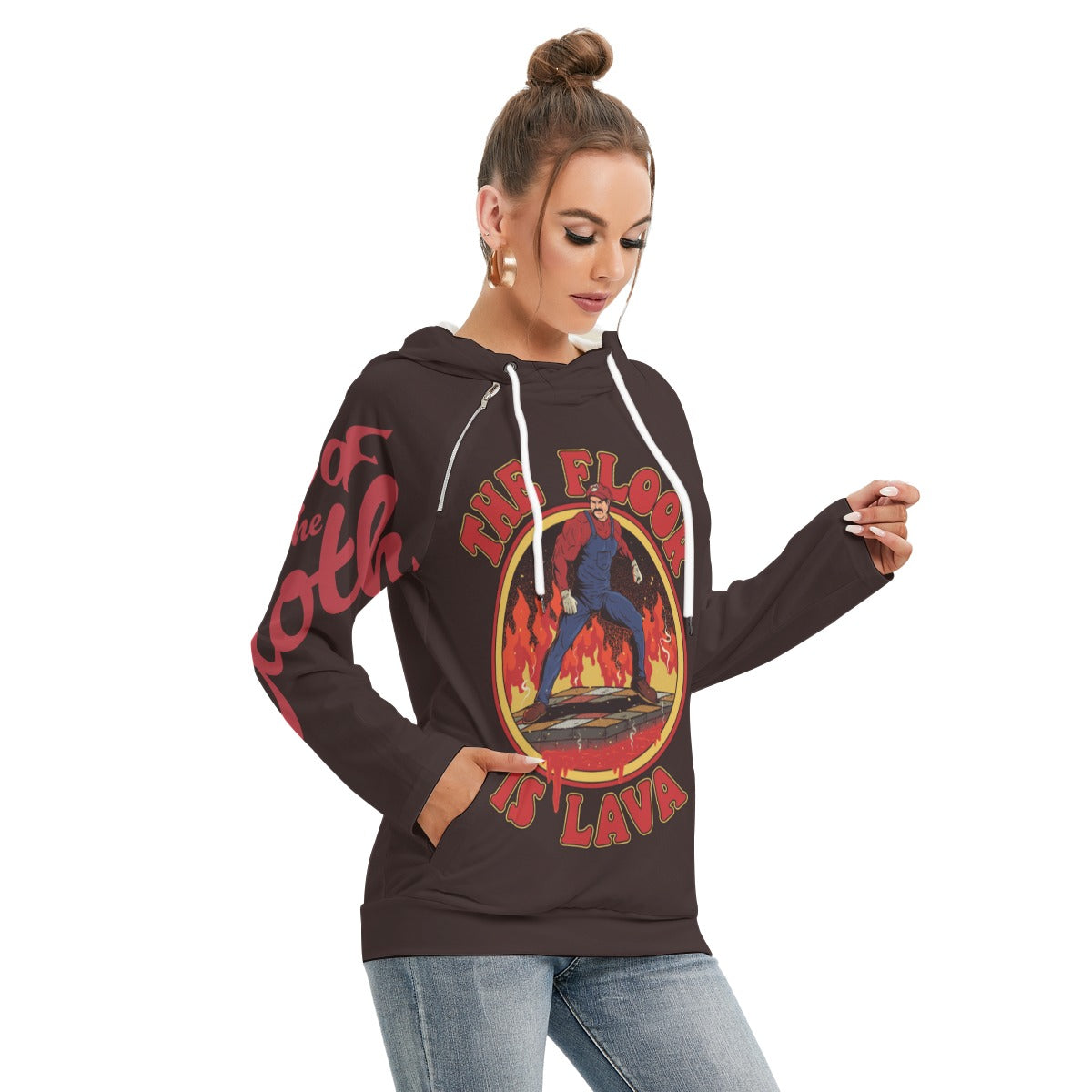The Floor Is Lava Hoodie With Double Hood