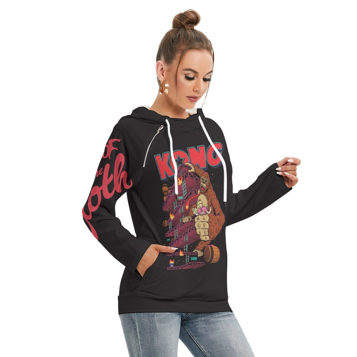 The Rise Of Kong Women's Hoodie With Double Hoodie