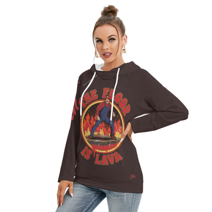 The Floor Is Lava Hoodie With Double Hood