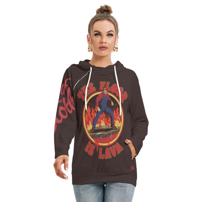 The Floor Is Lava Hoodie With Double Hood