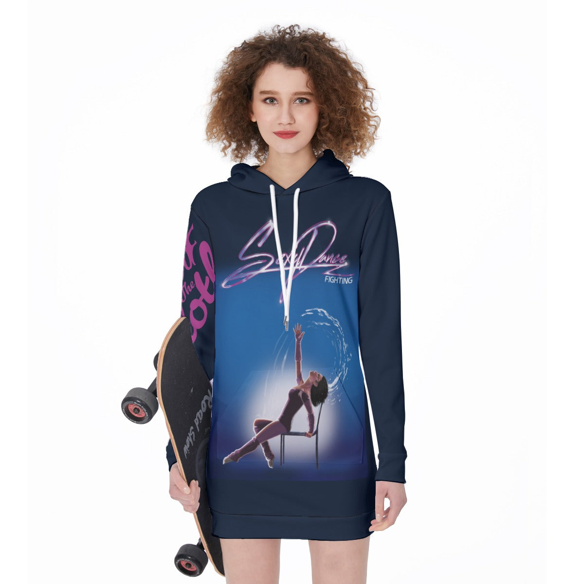 Sexy Dance Fighting Hoodie Dress