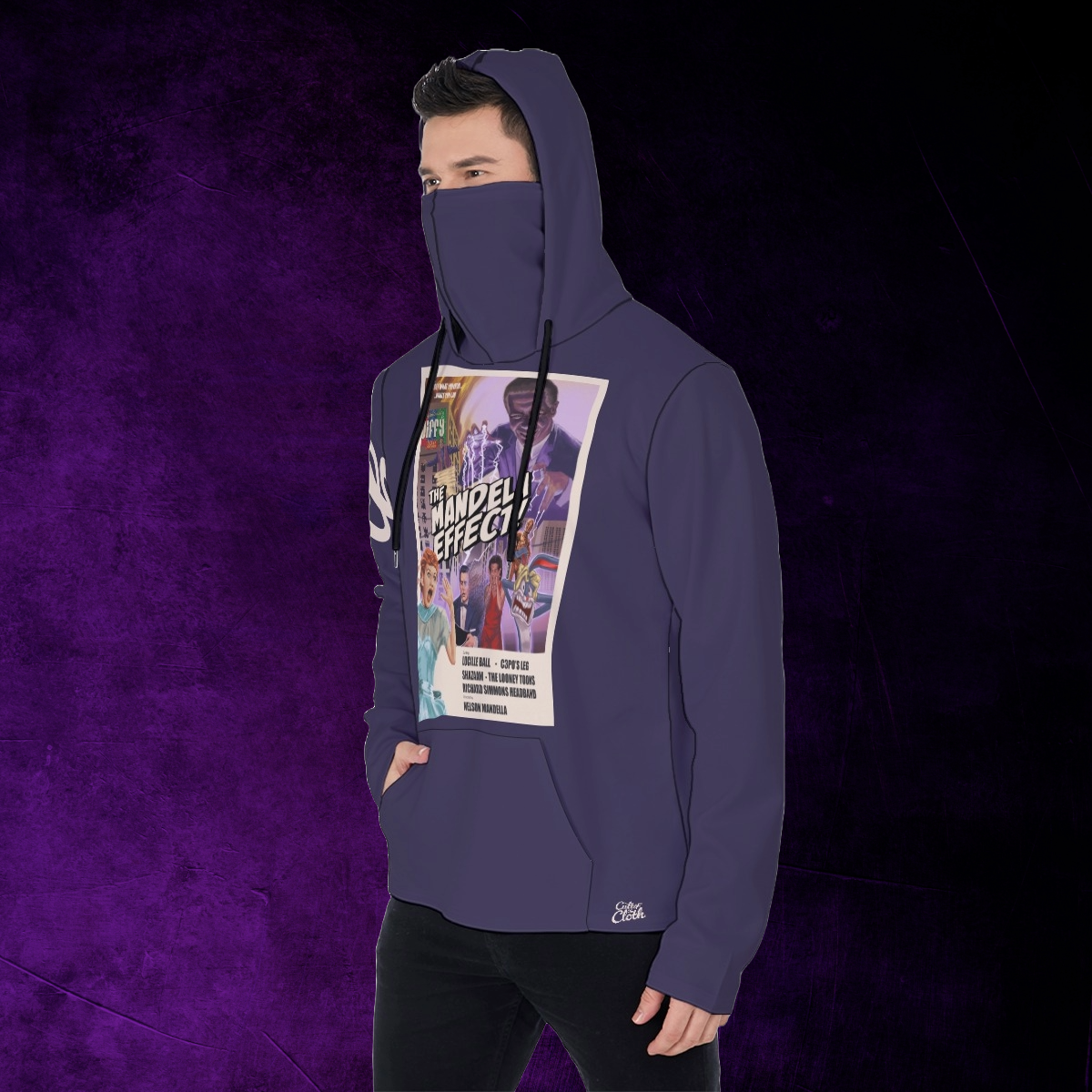 The Mandela Effect Men's Pullover Hoodie With Mask